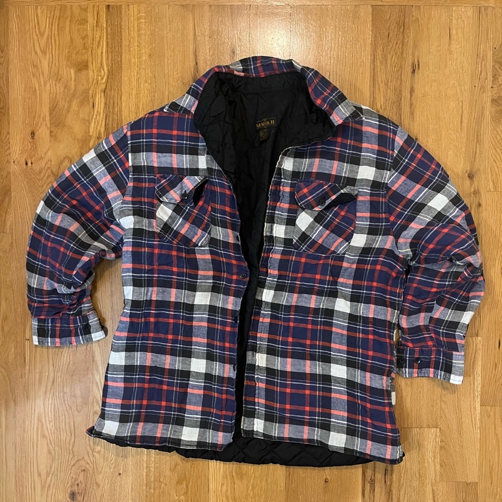 Men’s Flannel over shirt with quilted lining. Size XL - Picture 6 of 6